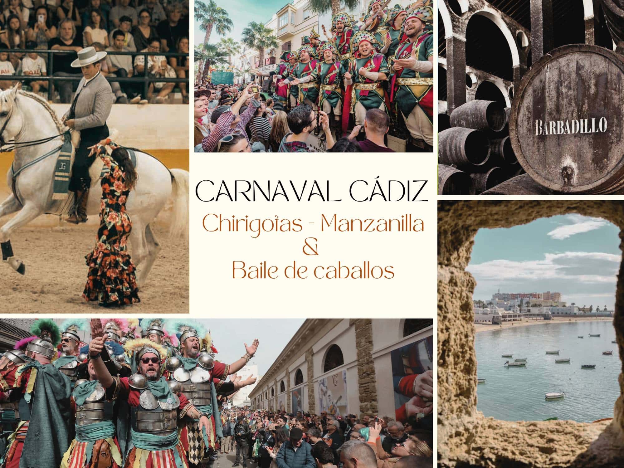 Carnaval de Cádiz – Chirigotas, Manzanilla y Caballos Andaluces - del 7 al 11 de febrero (4 noches)